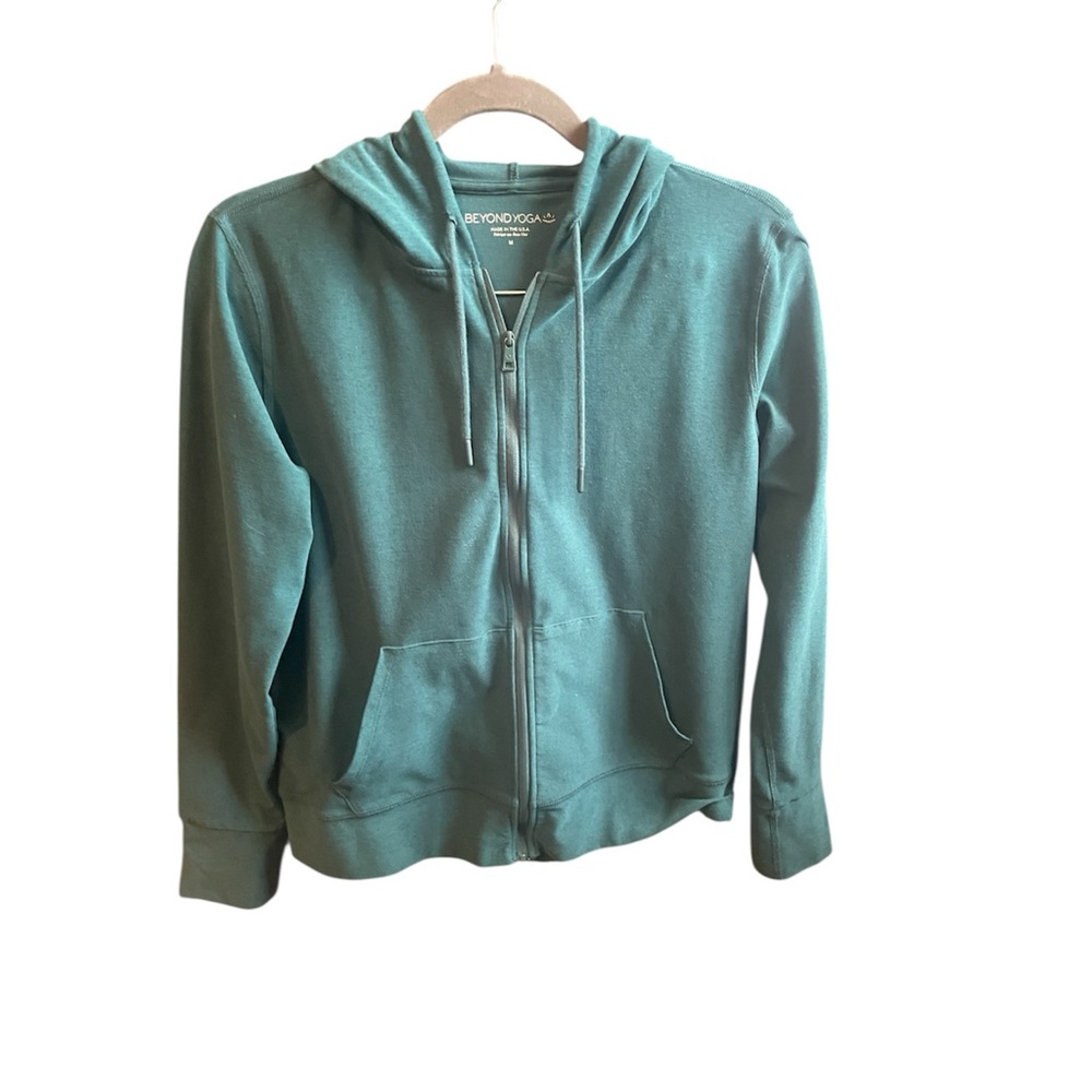 Beyond Yoga Deep Sea Zip-Up Hoodie Size Medium
